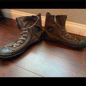 Mens converse combat styled zipper shoes